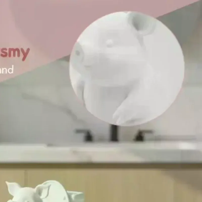 Cute 3D Printed Pig Toilet Wall Decor Fine Craftsmanship Perfect For Bathroom Home Decoration Funny Gift