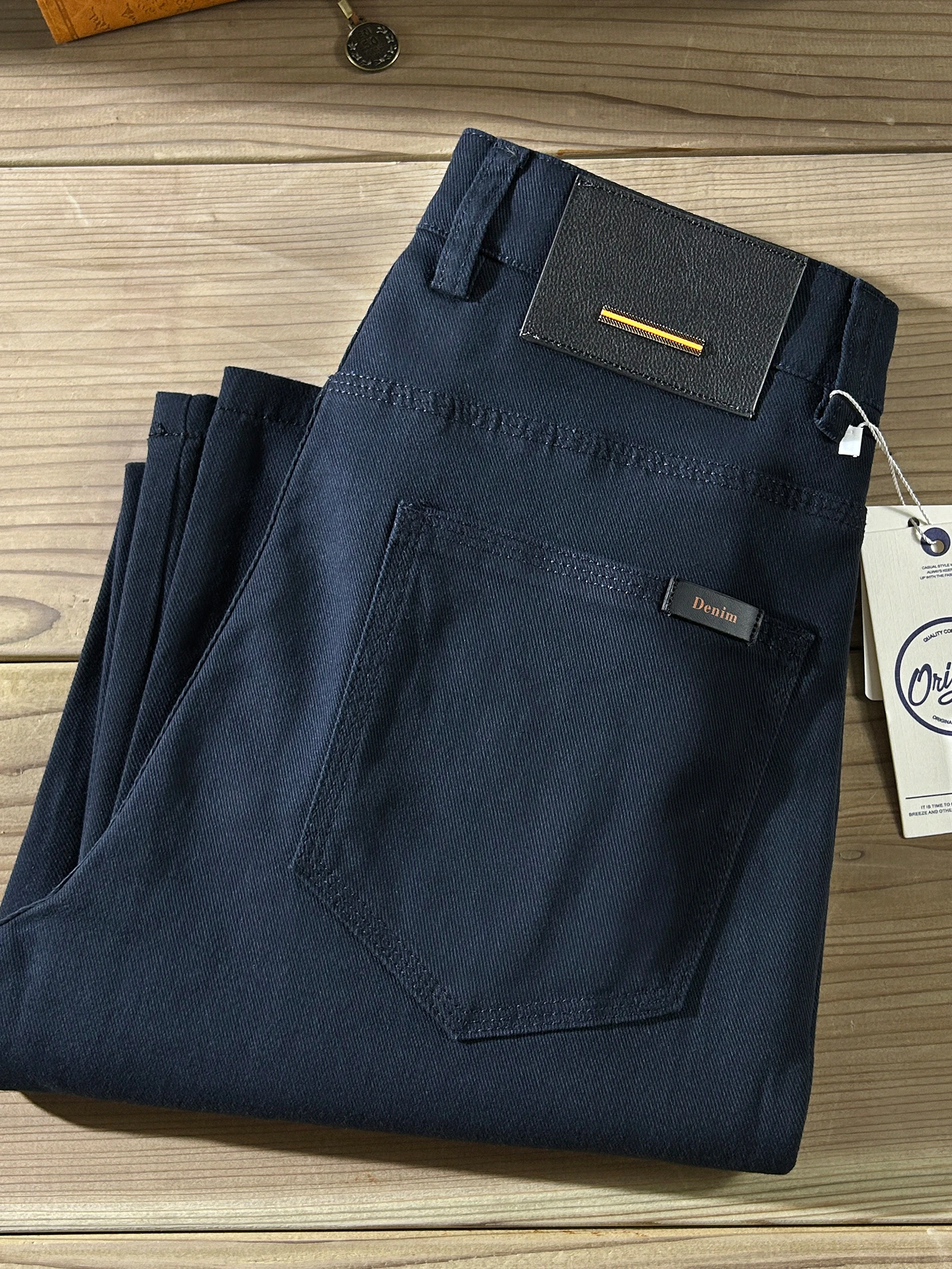 

Мужские брюки премиум-класса, зауженные, повседневные, осенне-зимние, деловые, прямые, синие, удобные, модные, из хлопка