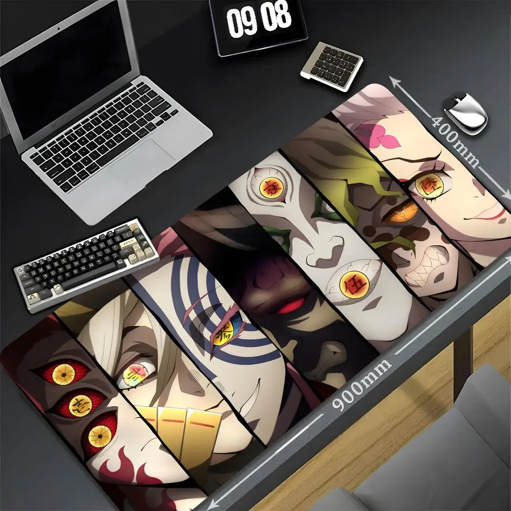 Anime Demon Slayer Mouse Pad 90x40 Cm Desk Mat Xxl Pc Gamer Gaming Computer Offices Mousepad Keyboard