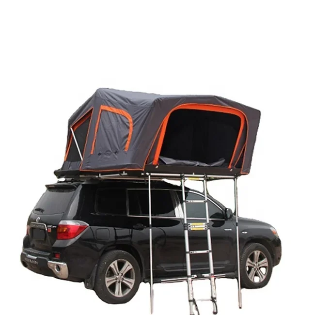 

Factory 24-months Guarantee Travelling Foldable Car Roof Top Tent Hard Shell with free ladder