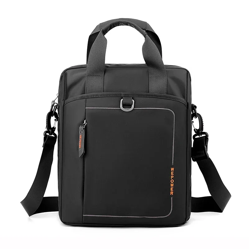 Men's High-capacity Shoulder Bag Nylon Oxford Cloth Business Travel Crossbody Bag A4 File Book Work Bag Business Trip Handbag