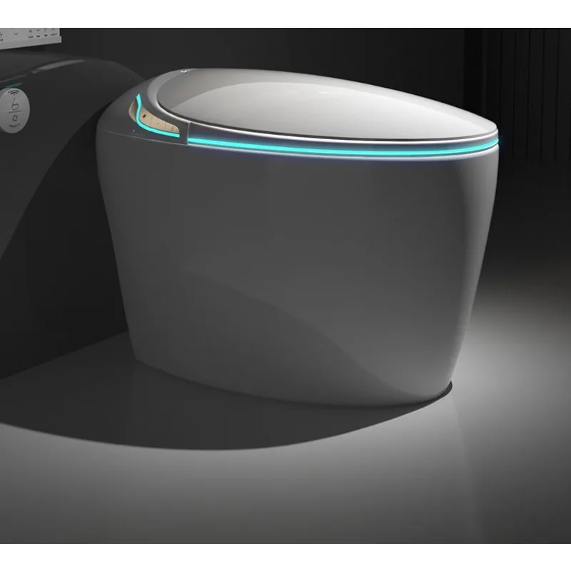 Egg-shaped smart toilet seat, fully automatic integrated household waterless pressure toilet, very practical