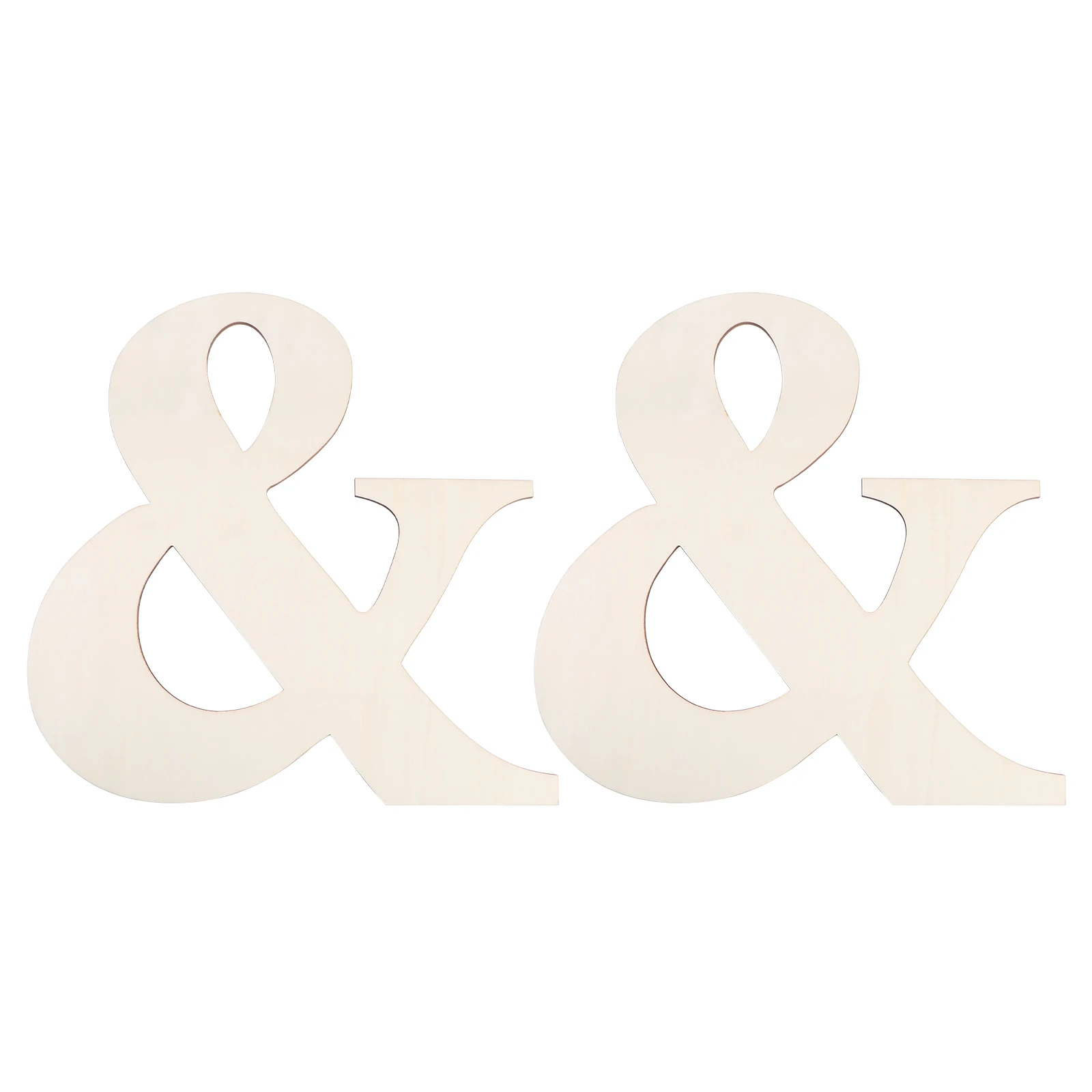 

2pcs Wooden Letters Unfinished Blank Wood Pieces DIY Crafts Hanging Pendant Decorations Simple Practical nament