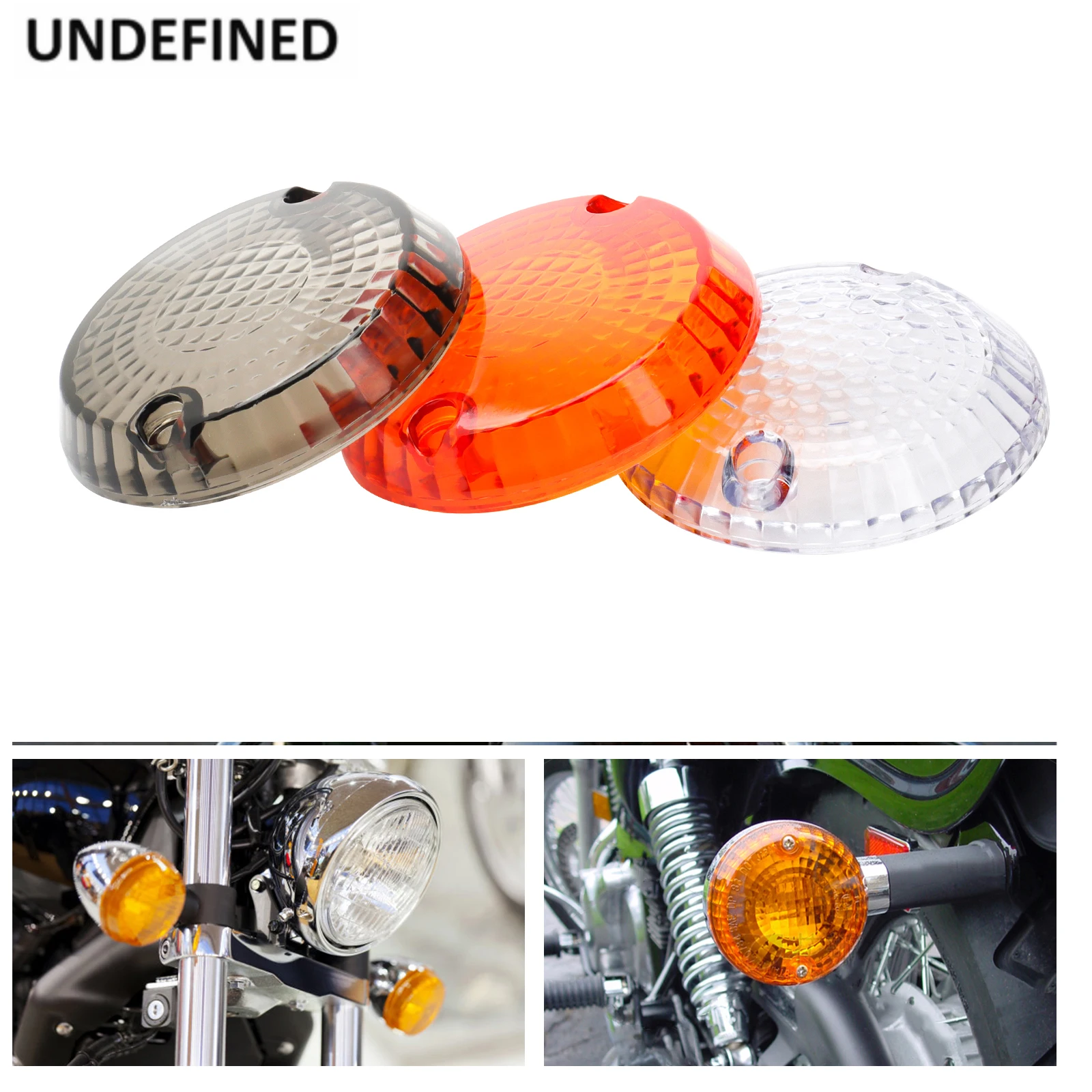 Motorcycle Smoke/Clear Turn Signal Light Indicator Lens Cover for Kawasaki Vulcan 1500 1600 800 750 500 Zephyr For Yamaha V-Star