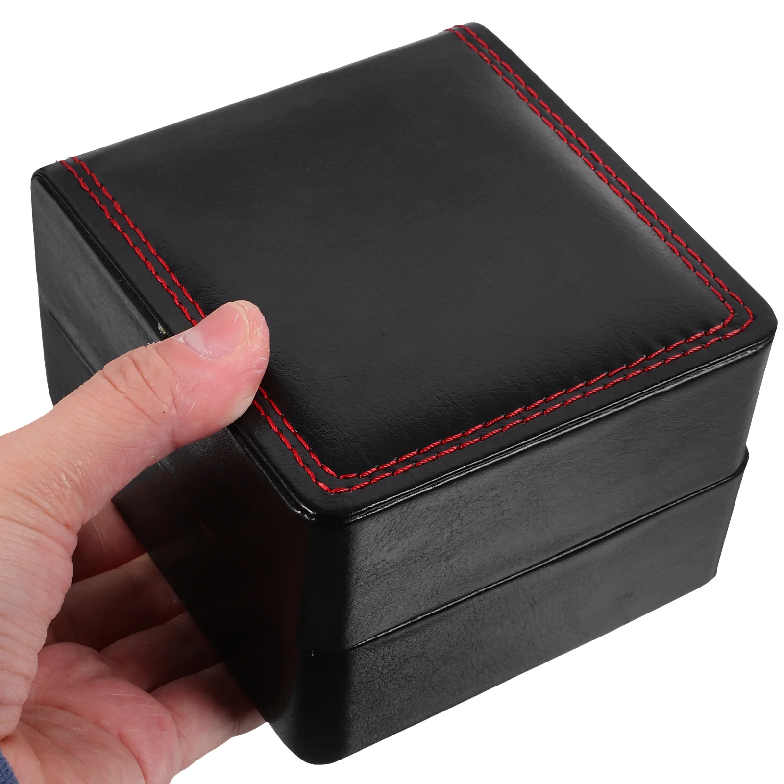 Caja de reloj de lujo PU 1 rejilla Estuche De Viaje negro para hombres y mujeres caja de reloj para hombres soporte de exhibición organizador de joyas