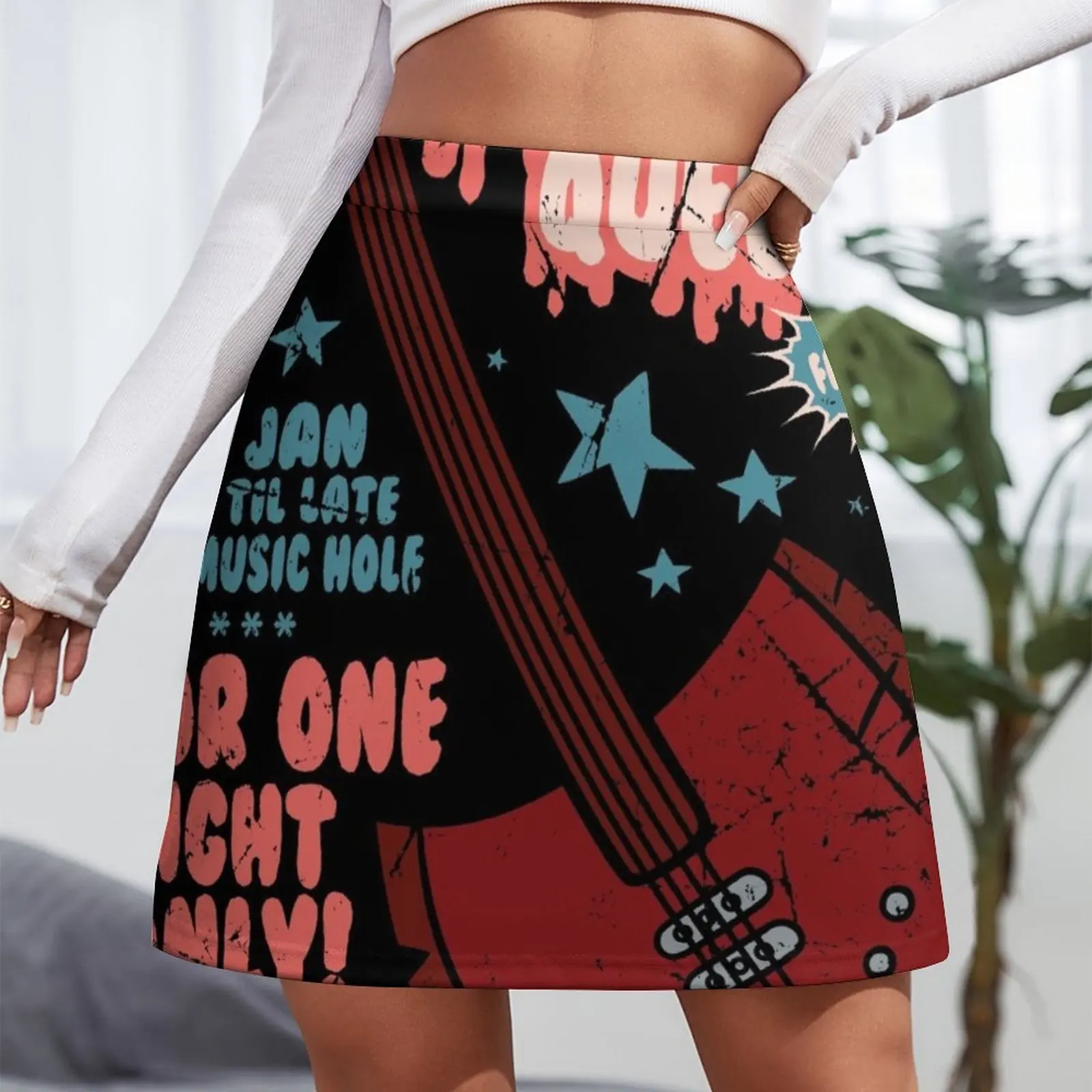 The Vampire Queen Music Poster Mini Skirt Short skirts Kawaii korean skirt