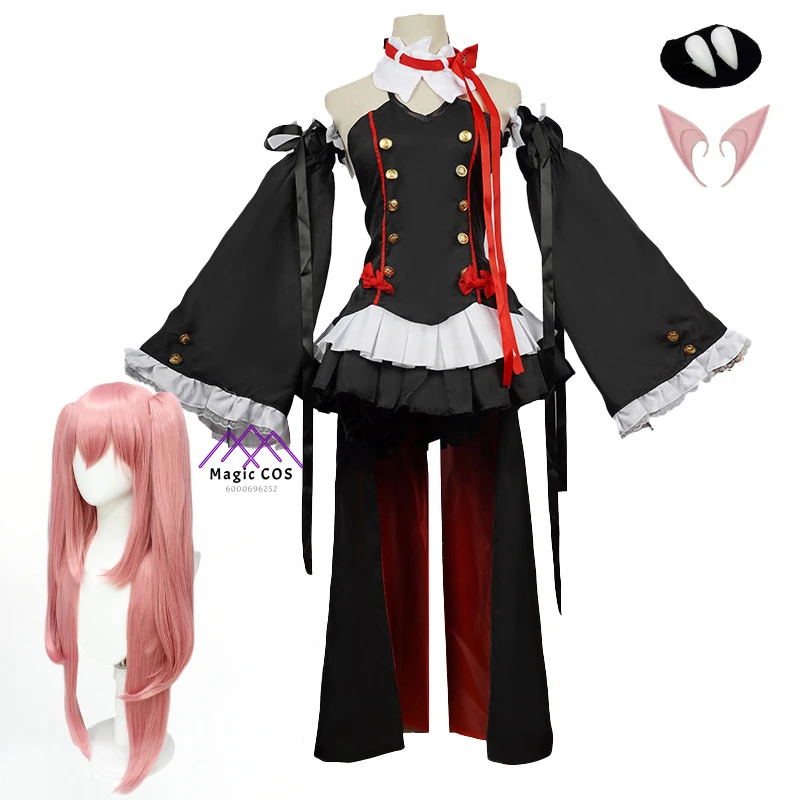 

Seraphh of The End Owarii No Seraph Krul Tepes Hot Cosplay Costume Party Essential Witch Vampire Halloween Costume for Women