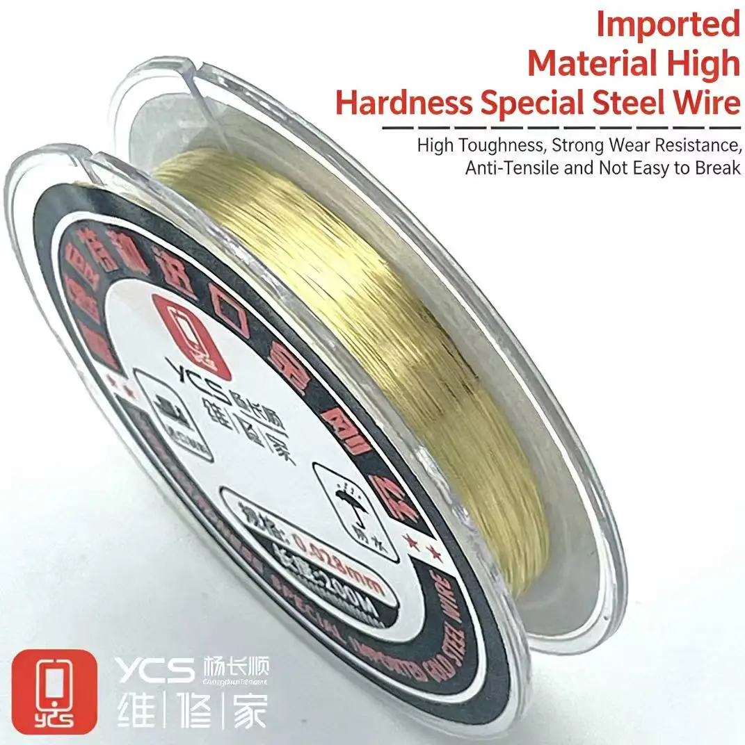 YCS 0.028/0.035mm-200m High Hardness Special Diamond Wire Mobile Phone Screen Separation and Cutting High Toughness