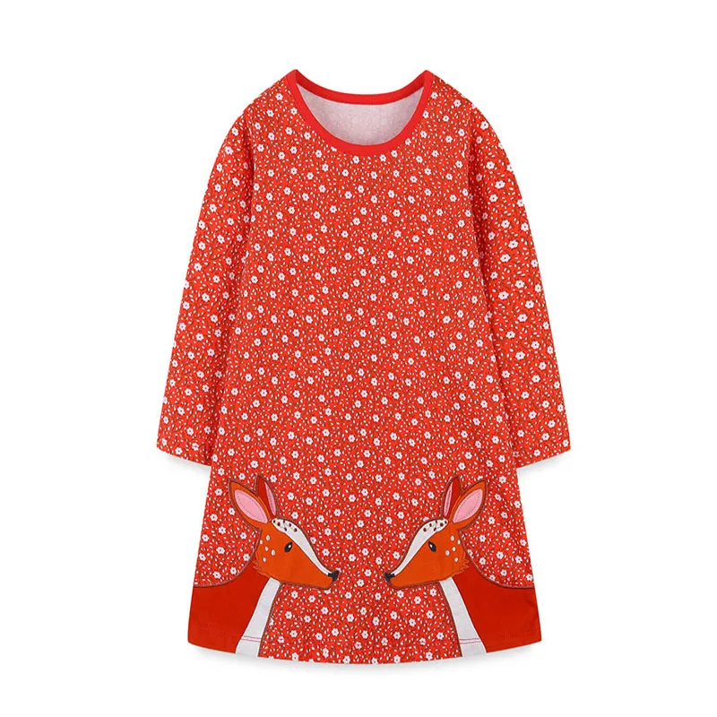 Jumping Meters 2-7T Long Sleeve Hot Pumpkin Halloween Princess Girls Dresses Autumn Spring Baby Clothing Pockets Toddler Costume