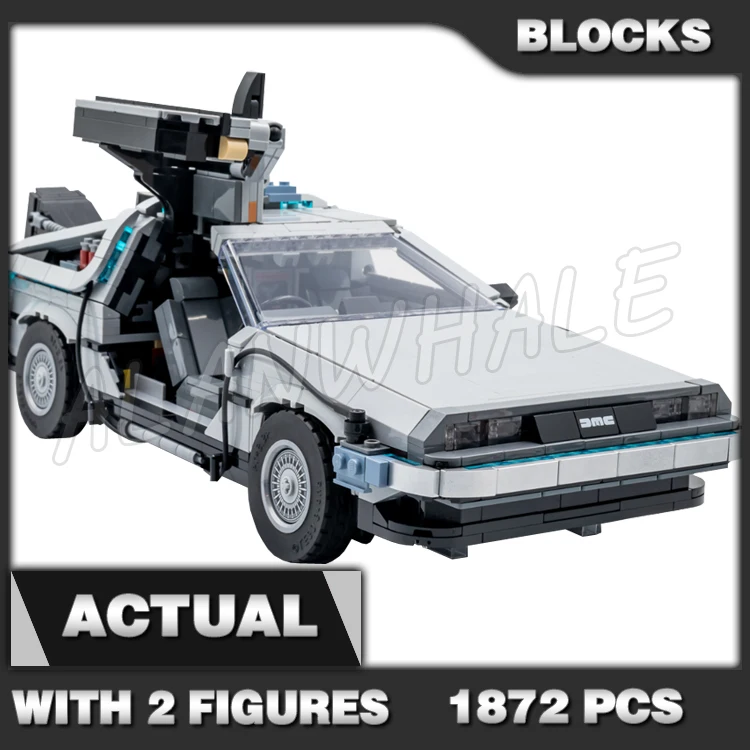 

1872pcs Creative Expert Back to the Future DMC-12 Time Machine Doctor 99998 Building Blocks Sets Compatible With Model