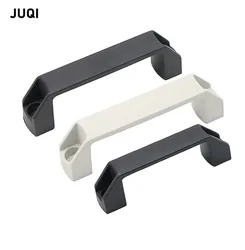 LS522 middle cabinet square bridge handle black and white nylon plastic handle hole distance 120mm 90 PL06