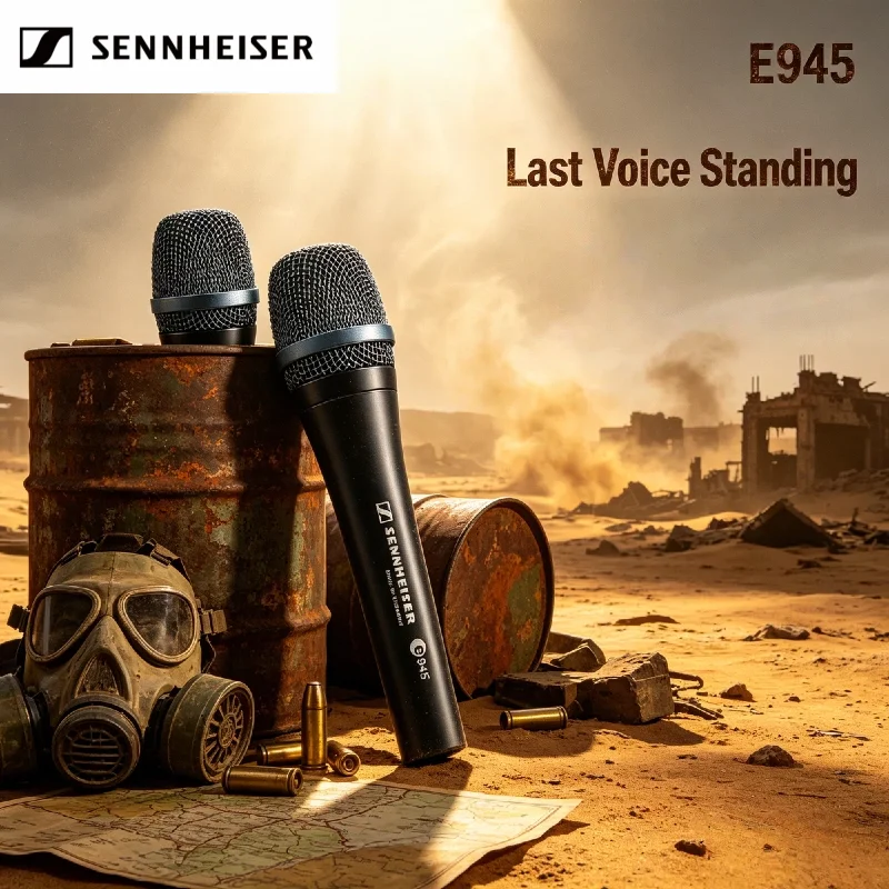 

2026 New Authentic Sennheiser E945 Dual Pack Dynamic Supercardioid Live Vocals Wired Microphone Pro Stage Singer 2PCS Bundle