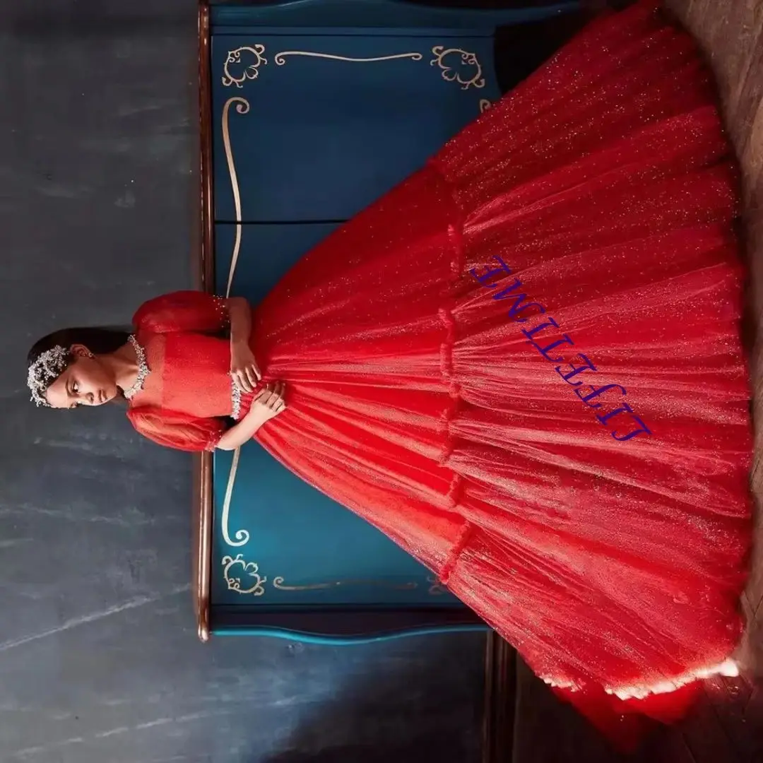 

Индивидуальное синее платье для девочки с блестками и бантом, расшитое бисером, в пол, для дня рождения, первого причастия, свадьбы