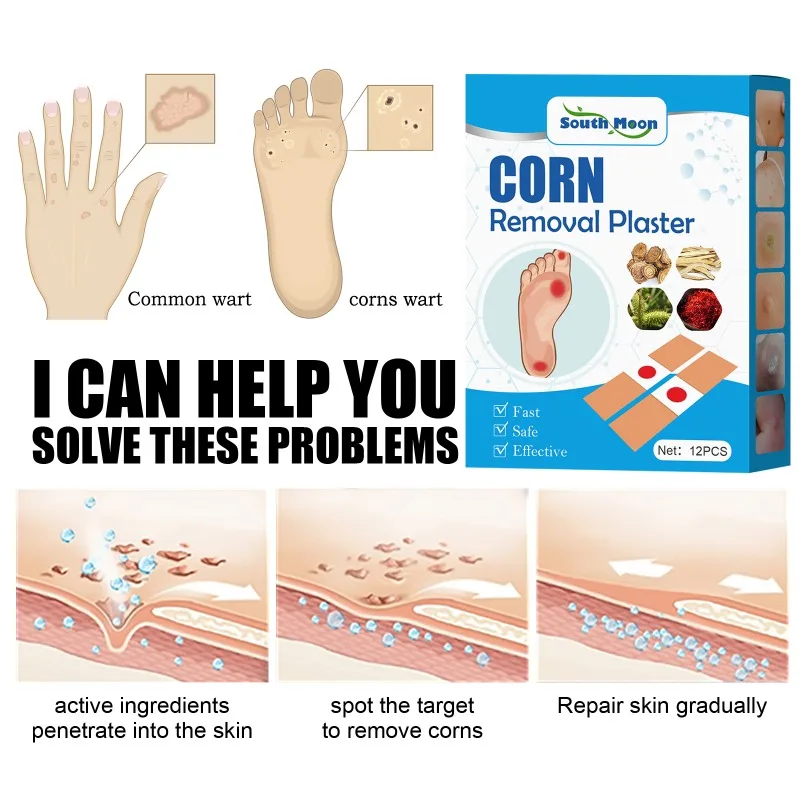 Corn Removal Plaster Deep Cleansing Removal Calluses Dead Prickly Skin Body Toxins Cleansing Non-woven Foot Patch Foot Care