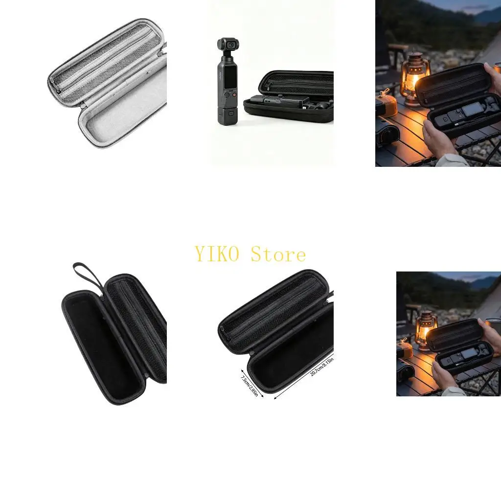 K32C Compact Protective Bag for Pocket 4/3 Camera Shell Holder Soft Interior Padding For Adventurers Photographers