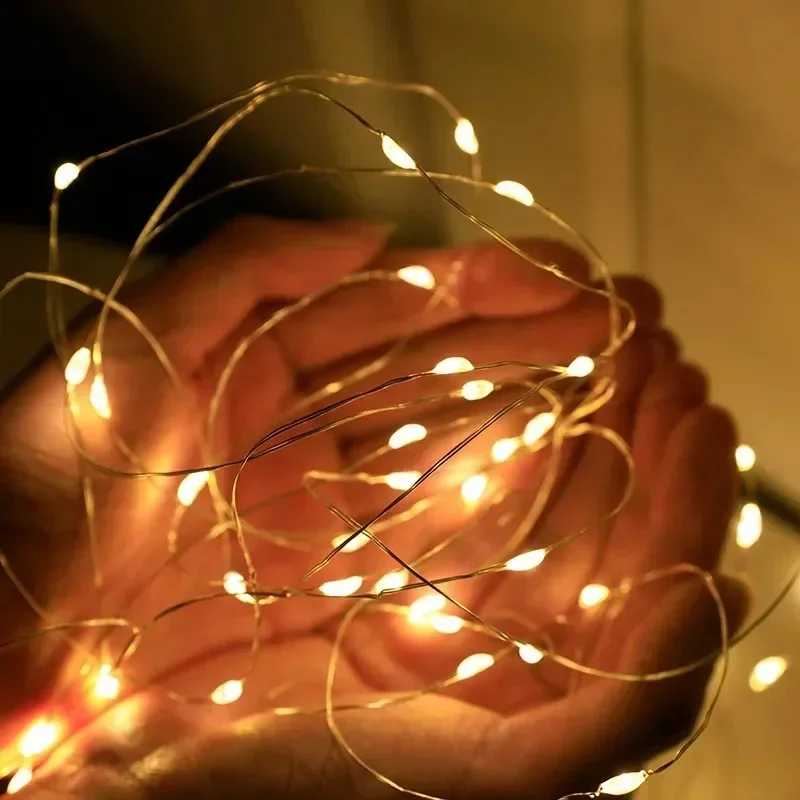 1/2/3/5/10/30M USB/Battery Fairy Light String Led Copper Wire String Light Powered for Bedroom Garden Christmas Party Decoration