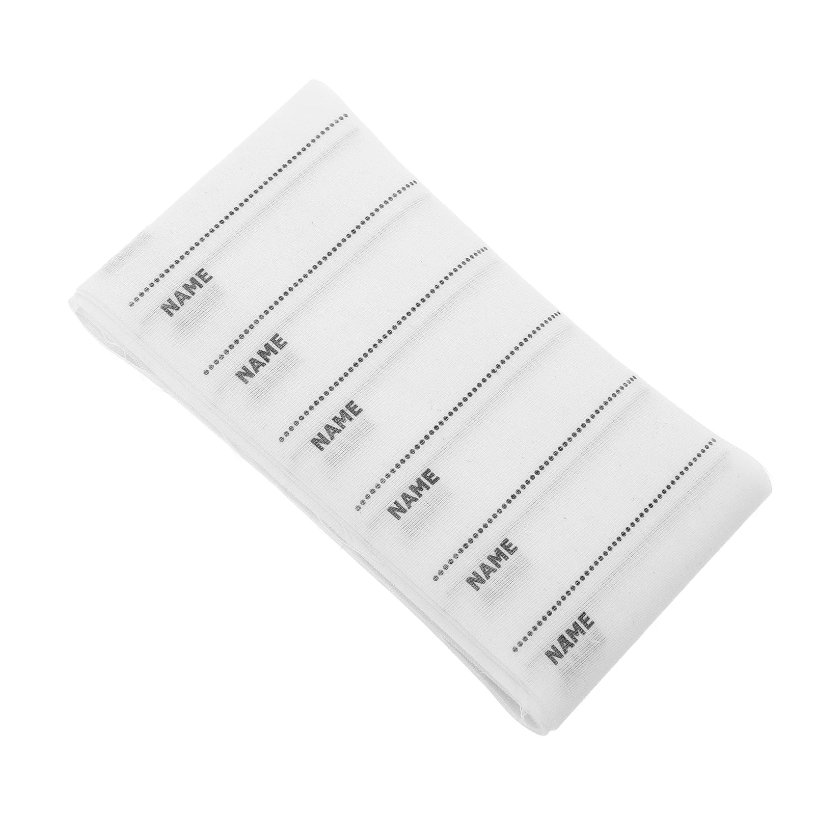 

100pcs Name Labels For Clothes Iron On Blank Sewing Tags Writable Diy Clothing Labels Washable Polyester Cotton Daycare School