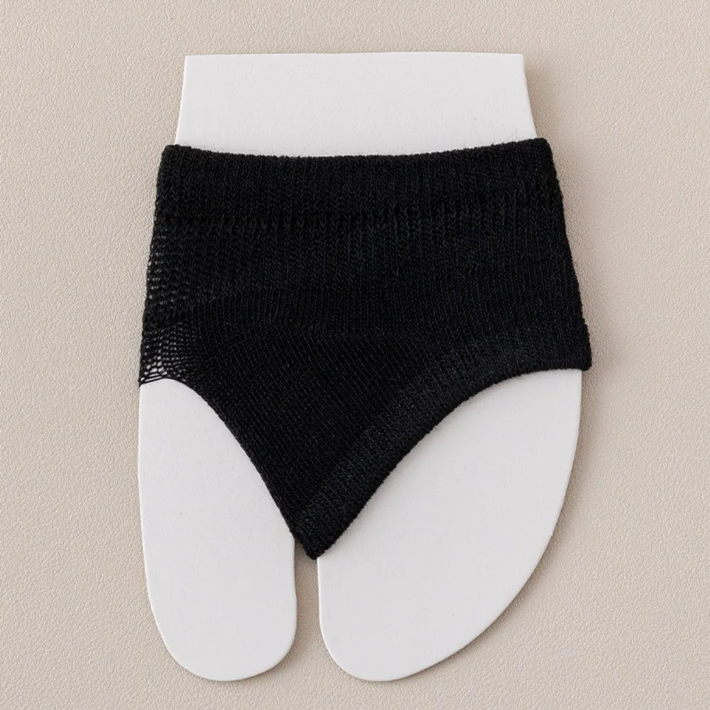 New Casual High Heels Forefoot Pad Socks Cotton Solid Color Flip-flop Toe Socks High Elasticity Breathable Boat Socks