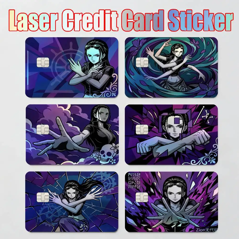 

stickers moto stickers ONE PIECE LUFFY ZORO SANJI ACE NAMI Laser Reflective Card Skin Sticker For Debit Credit Card
