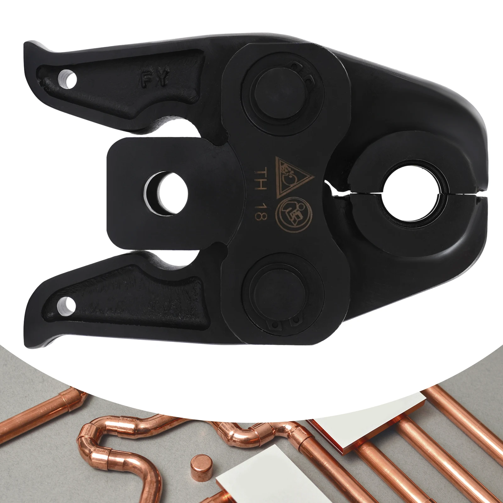 Pince à sertir pour tuyaux en aluminium-plastique, PEX, PB TH18/TH14, 1.8cm/1.4cm