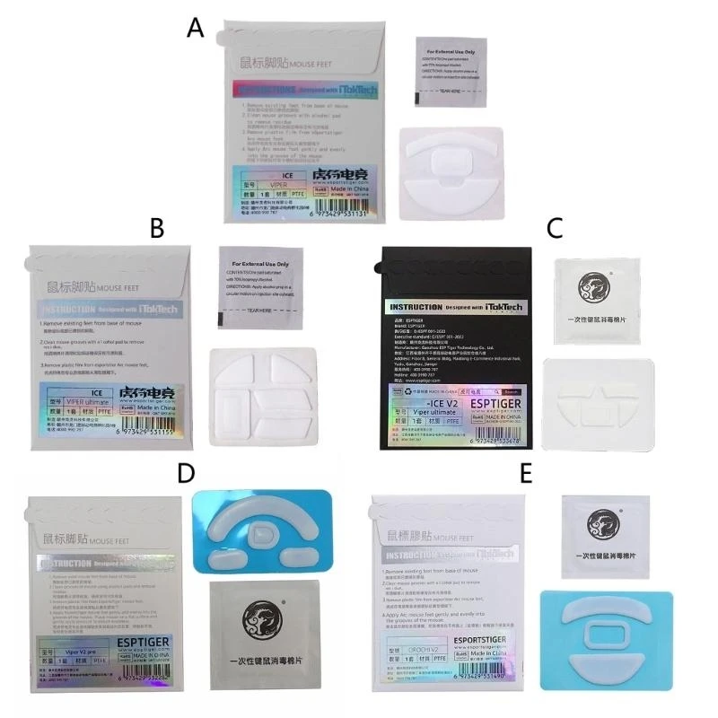 Para Mini V2 Orochiv2 Rouse patins Esptiger Mouse Feet Sticker P9JB