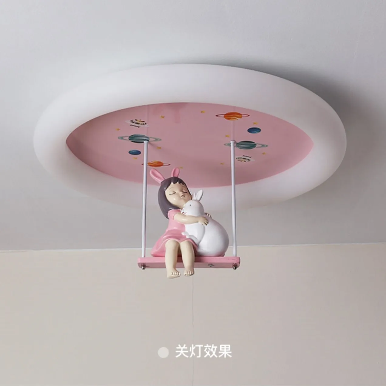 Children\'s room ceiling light girl\'s room eye protection LED light modern simple cartoon creative fashion princess bedroom lamp