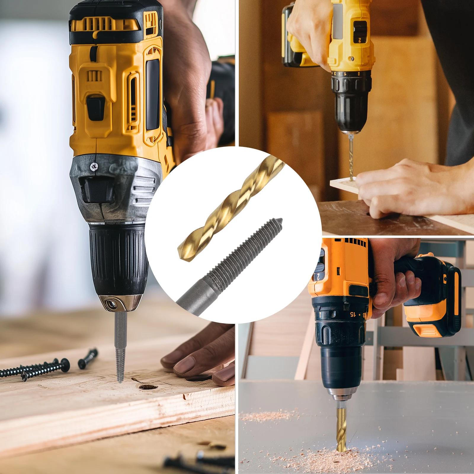 11Pcs Screw Extractor And Left Hand Drill Bits Set HSS Broken Bolt Remover Kit For Damaged Studs Nuts Automotive Home DIY Tools