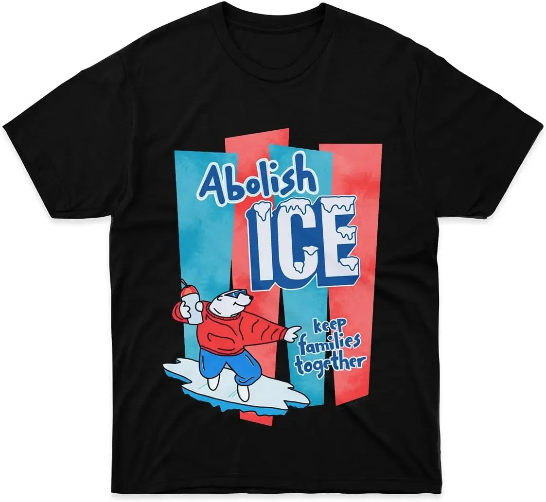 Mens Womens Tshirt Abolish ICE - The Peach Fuzz Shirts for Men Women