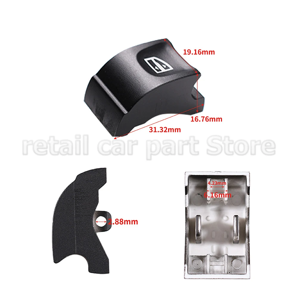 Power Window Control Switch Repair Button Cover Fit For Renault Megane MK4 Scenic MK4 Talisman Kadjar 254012952R