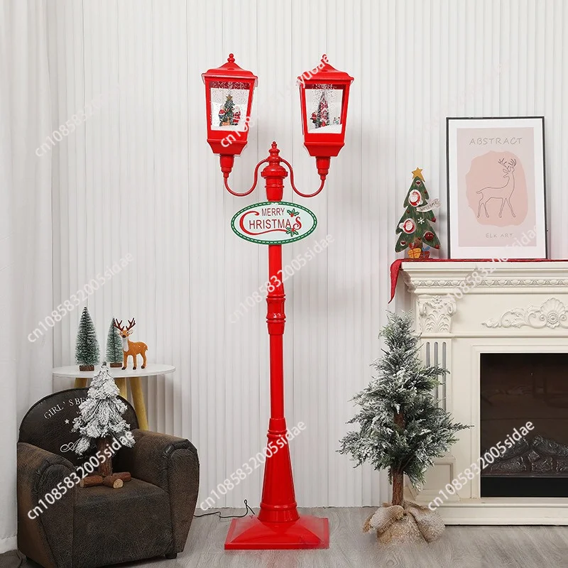 European  American Christmas Decoration Music Snow Street Lights Snow Lights Shopping Mall Windowscene Arrangement Ornament