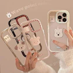 penguin puppy west highland white terrier dog transparent Phone case For iPhone 17 16 15 14 13 Pro Max Case Cute Cartoon Cover