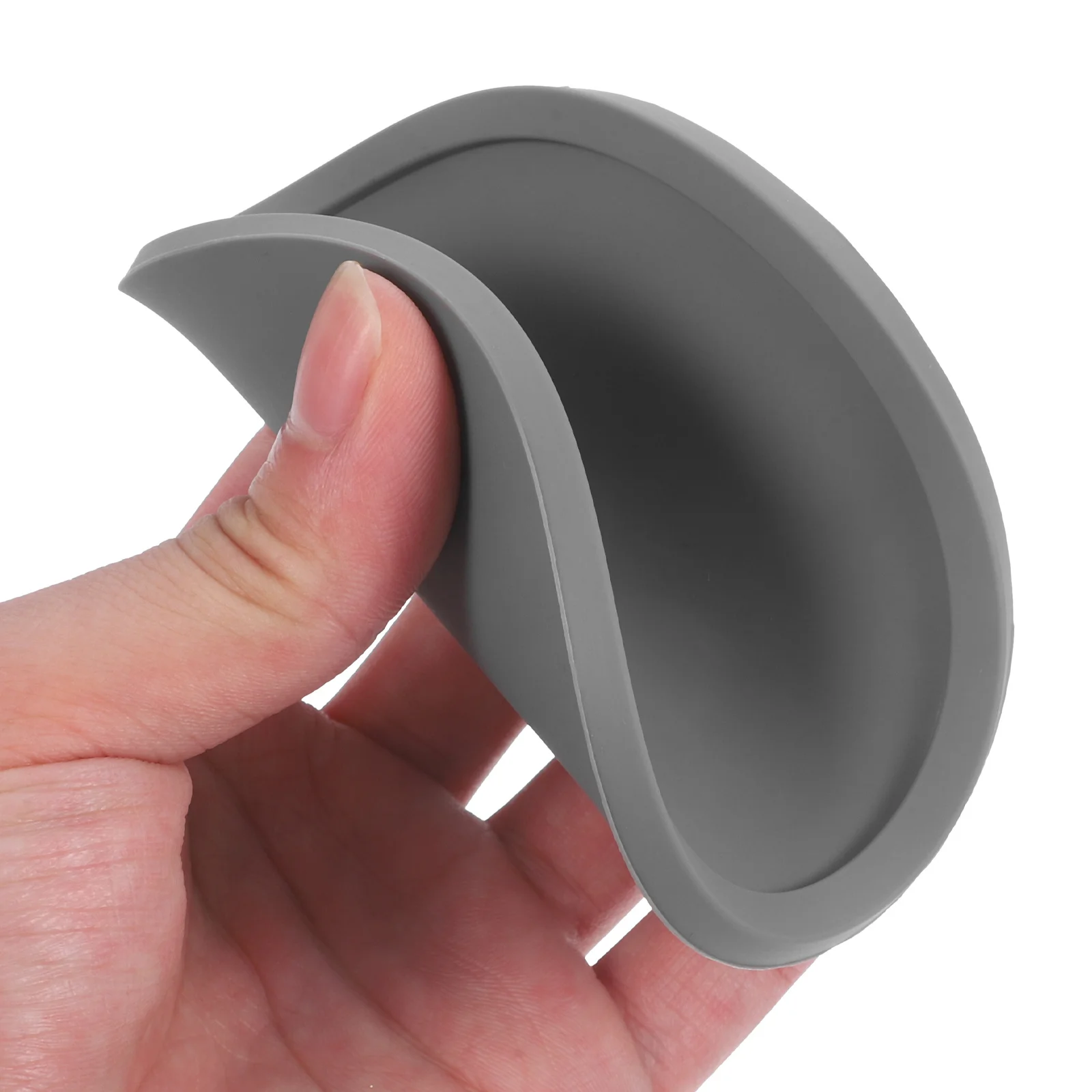 

5pcs Silicone Cup Coasters Thick Non-Slip Drink Mats Heat Resistant Mug Placemats Food Grade Safe Pad For Table Dark Grey