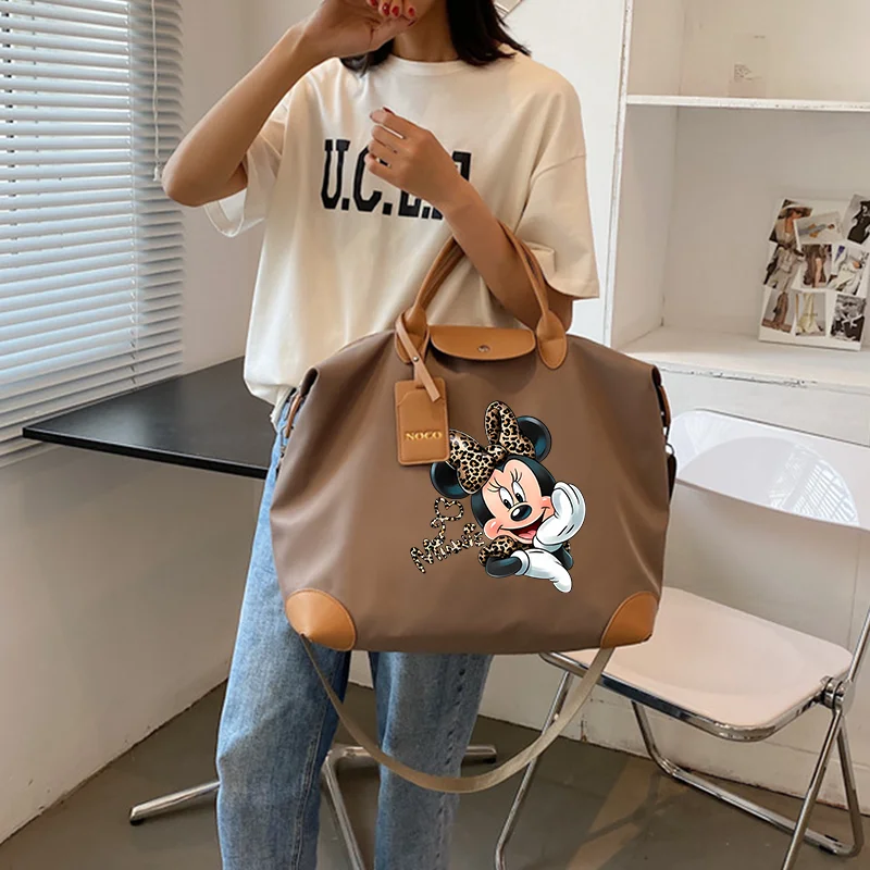 Mickey Mouse Travel Tote Portable Lightweight Waterproof Large Capacity Sports Gym Bag Anime Cute Women Fashion Travel Bags Gift