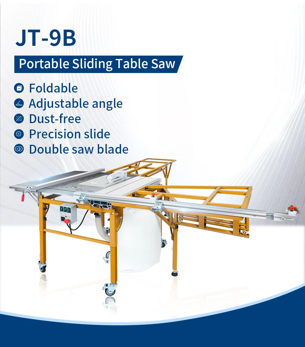 This versatile 9 inch wood sliding table saw mitre saw machine is designed for precision woodworking tasks and ideal for