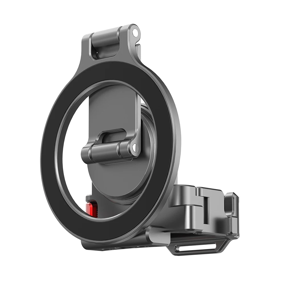 BRDRC Magnetic Phone Holder for DJI Osmo Pocket 4P/4/3, Aluminum Camera Bracket with Cold Shoe & 1/4in Thread, Vlog Teleprompter
