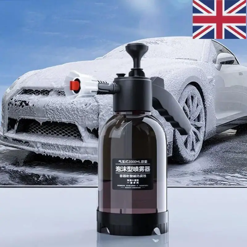 2L Pump Sprayer Hand Pneumatic Cannon Snow Foam Car Wash Spray HQ