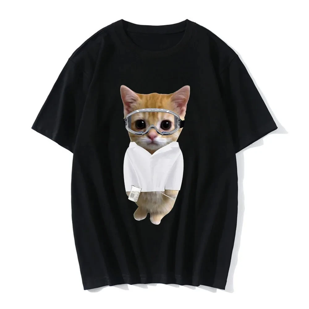 

2025Funny Cat 3D Printed Casual T-shirts For Men And Women Summer Fashion Men T-shirts Girls Boys Fashion Clothing Funny T-shirt