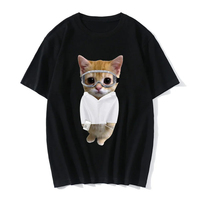 2025Funny Cat 3D Printed Casual T-shirts For Men And Women Summer Fashion Men T-shirts Girls Boys Fashion Clothing Funny T-shirt