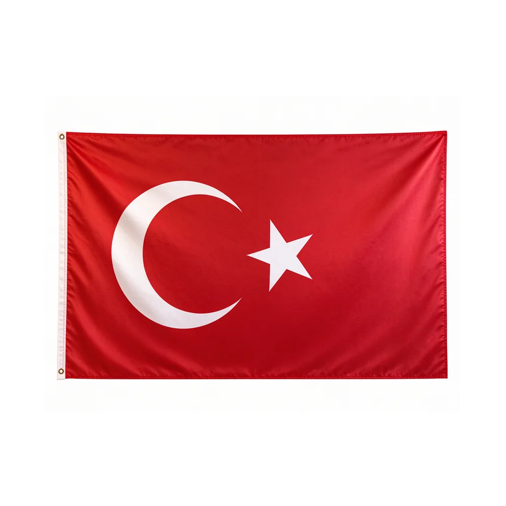Turkey National Flag 150x90cm 3x5ft Polyester Crescent Moon Star Turkiye TR Banner Indoor Outdoor Wall Garden Decoration