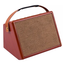 ammoon AC-25 25W Portable Acoustic Guitar Amplifier Rechargeable Amp Wireless BT Speaker Indepedent Reverb Volume Tone