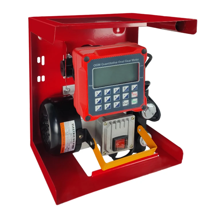 

220v Diesel Pump 12v DC Oil Pump Portable Fuel Dispenser Suction Mechanical Flow Meter For Long Lasting