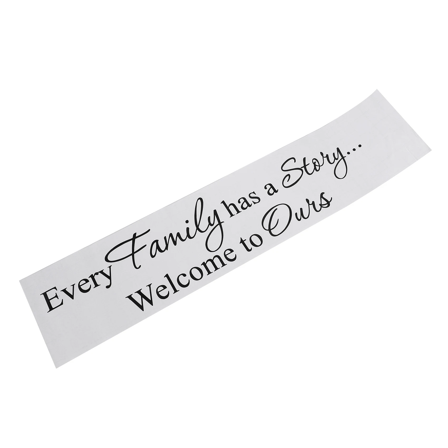 Every Family has a Story Welcome to ours PVC wall sticker art decal room,Black