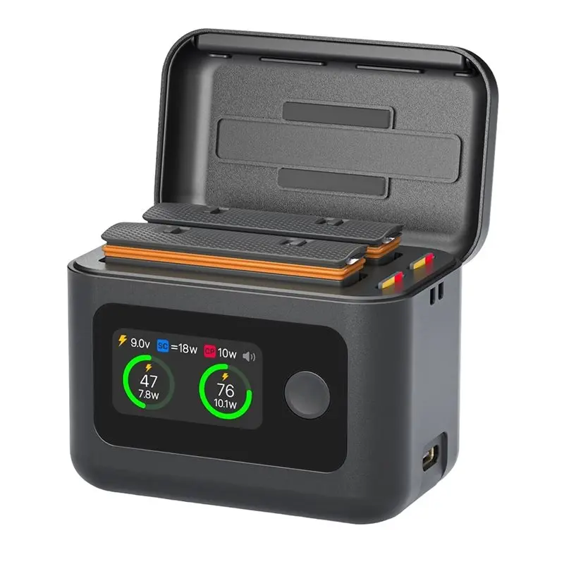 M51K-For X4 Air,27W Fast Battery , Intelligent Two Way Charging Hub Featuring LCD Display Show Battery SOC