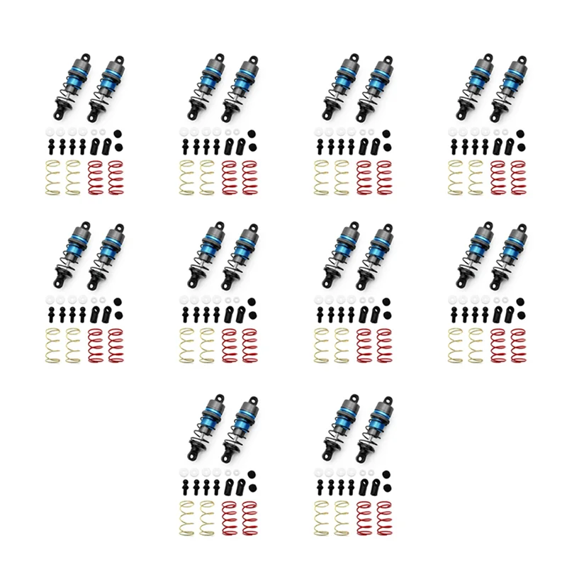 

1/10 10Pair Of Metal Hydraulic Shock Absorbers RC Remote Control Car Flat Racing Drift Car (63Mm) Sky Blue-[A68T]