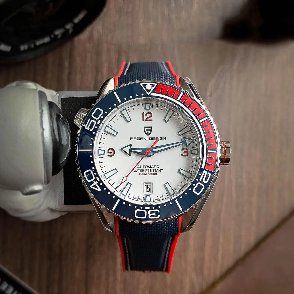 

PAGANI DESIGN 42MM Men Automatic Watch Sapphire Mechanical Wristwatches Japan movement Stainless Steel Waterproof Men Watches
