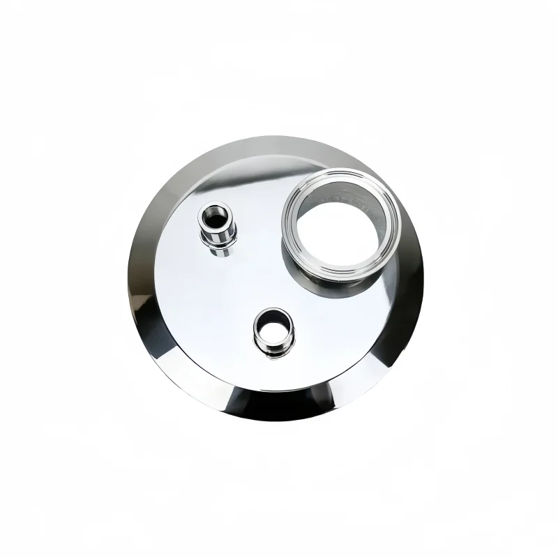 

3A 6" Flange167mm Tri-clamp Extraction Flat Cover/Cap With 2" Ferrule Clamp And 1/4" FNPT/1/2"MBSP For Extractive Distillation