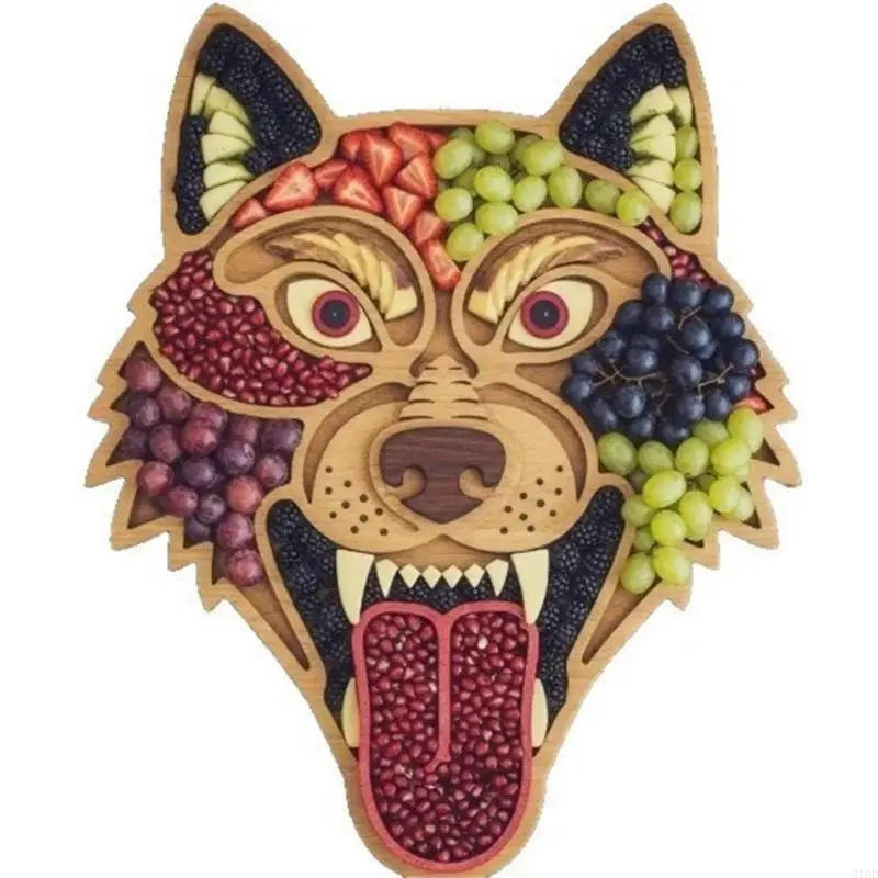 

Деревянный поднос для демонстрации закусок Хэллоуина, блюдо для вечеринок, прочный, легкий для очистки