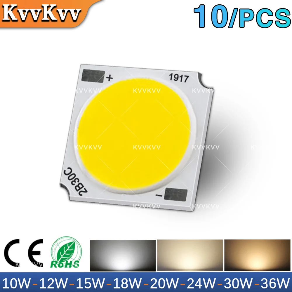 High Brightness CRI Ra95 98 1917 COB Chip Warm Natural White 10W 12W 15W 18W 20W 24W 30W 36W Lamp Beads DIY LED Bulb Track Light