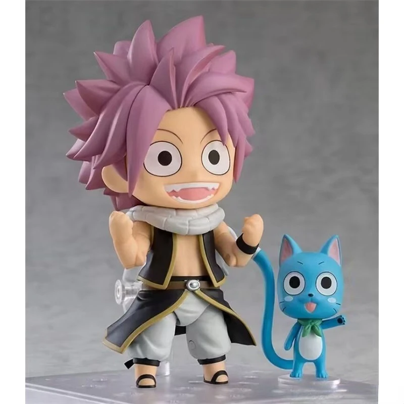 Bandai animacja peryferyjna Fairy Tail Natsu zmiana twarzy stawy figurka Model ozdoba kolekcja zabawek najlepsze prezenty dla fanów