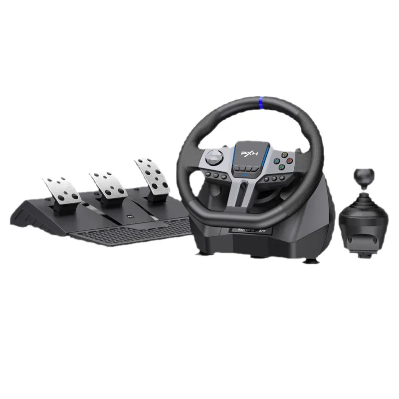 PXN V9 Gen2 Racing Steering Driving Wheel 270°/ 900° Vibration Gaming Steering Wheel for PS4,PC,PS3,Xbox Series X|S, Xbox One view 3
